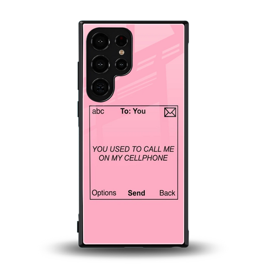 Lost Connection back phone cover | glass case for samsung galaxy s24 ultra