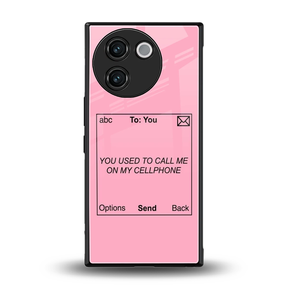 Lost Connection back phone cover | glass case for vivo v30e