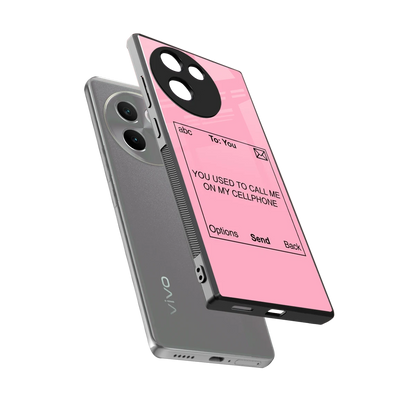 Lost Connection sleek vivo v30e cover with tempered glass back and TPU edges