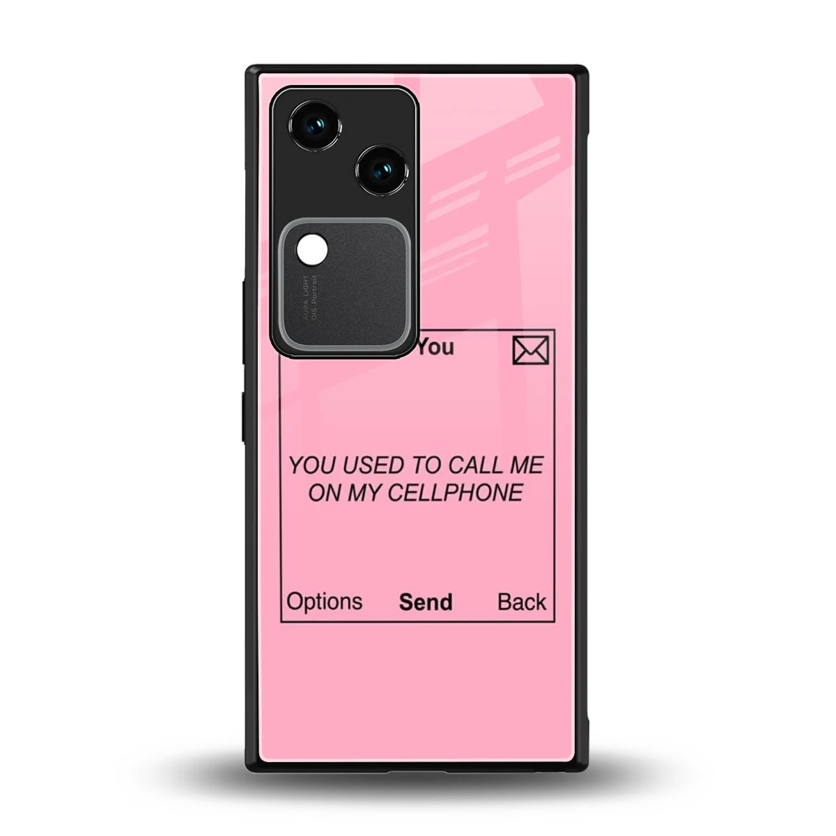 Lost Connection back phone cover | glass case for vivo v30