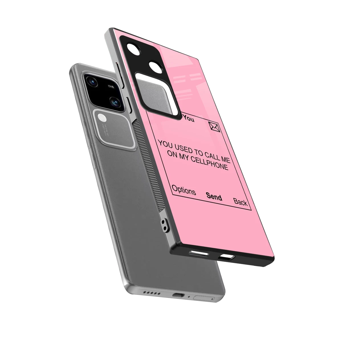 Lost Connection sleek vivo v30 cover with tempered glass back and TPU edges