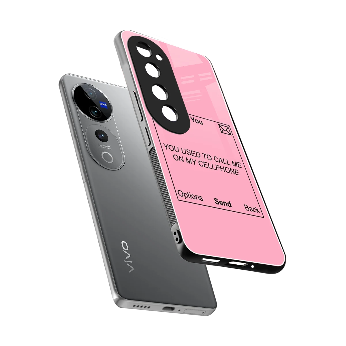 Lost Connection sleek vivo v40 pro cover with tempered glass back and TPU edges