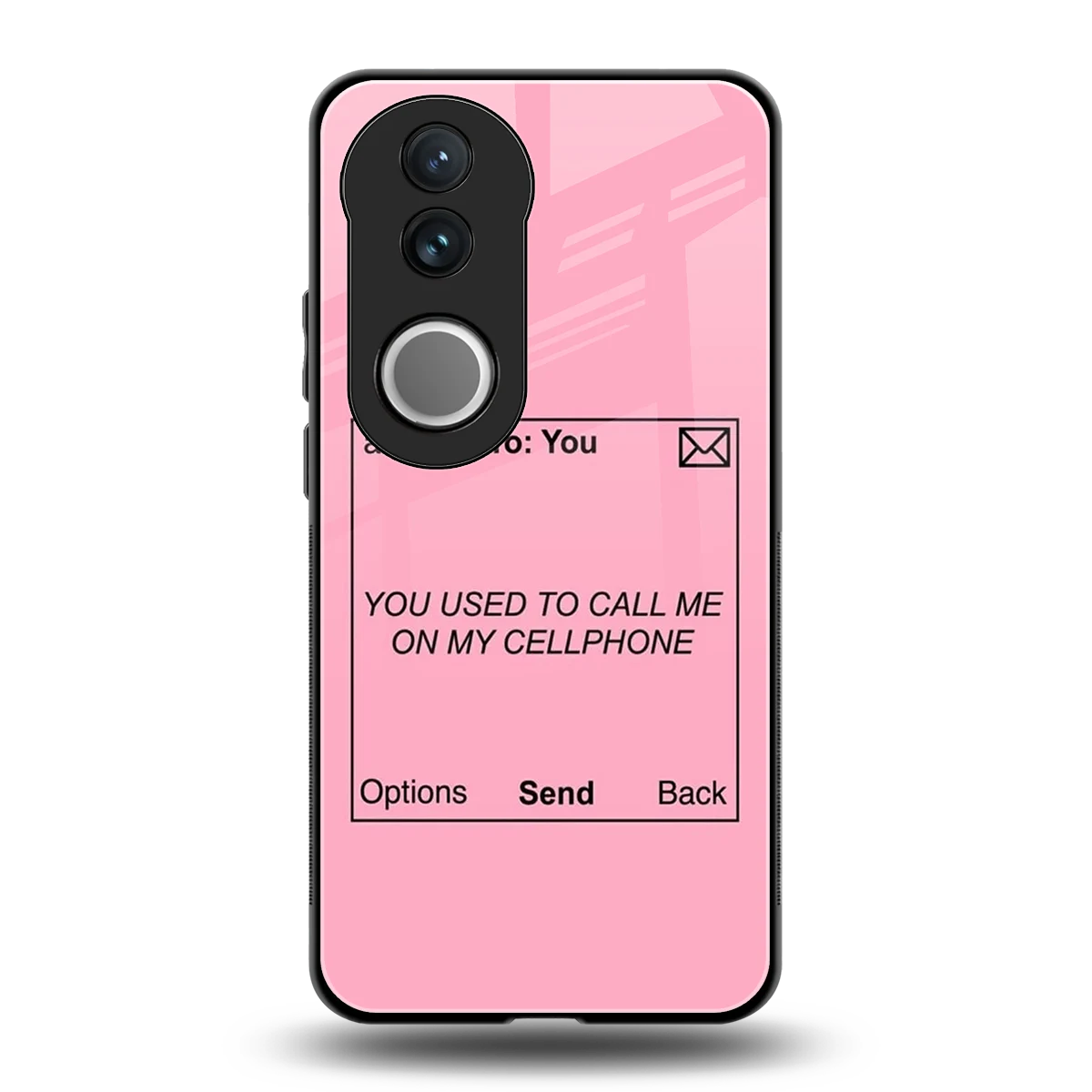 Lost Connection back phone cover | glass case for vivo v50