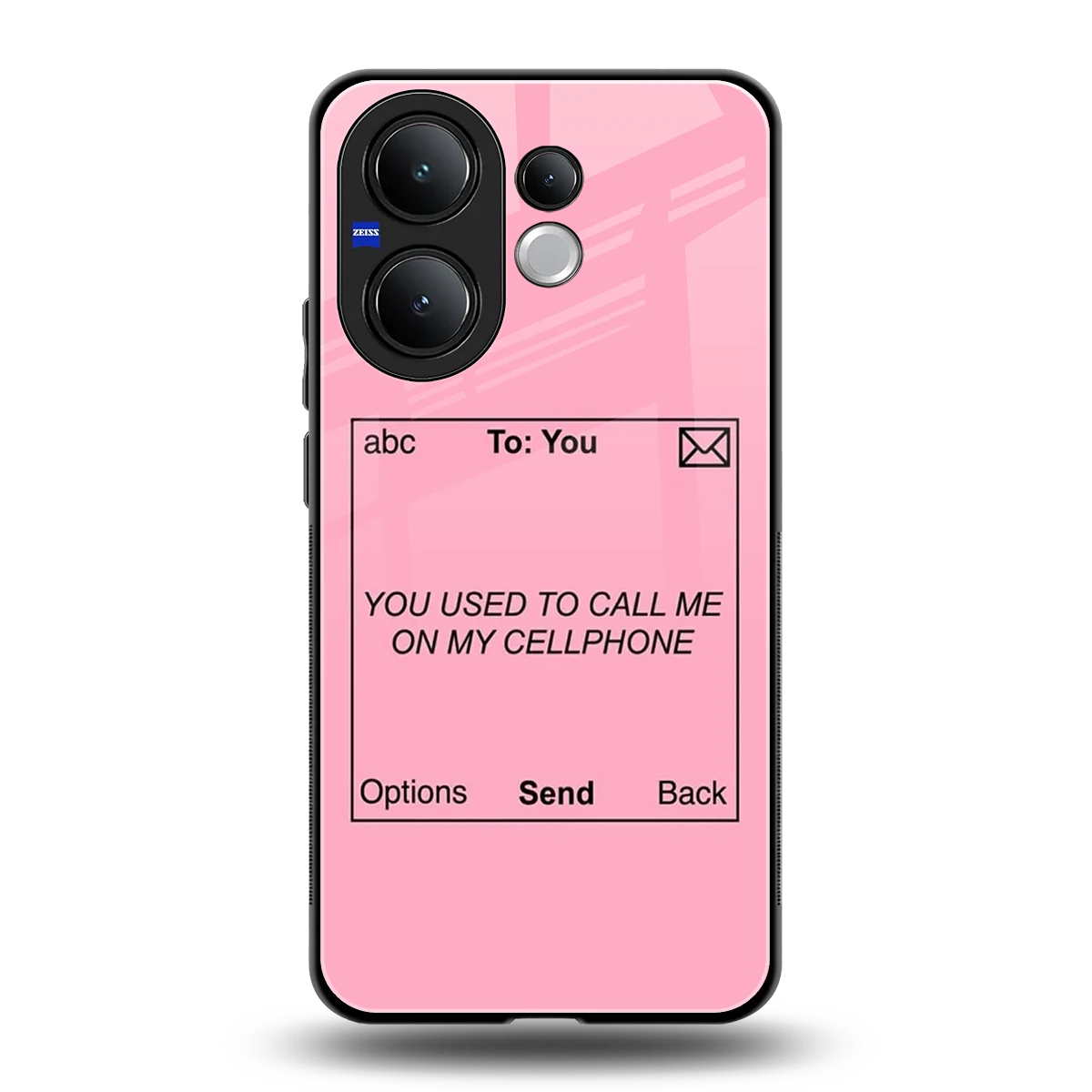 Lost Connection back phone cover | glass case for vivo v60