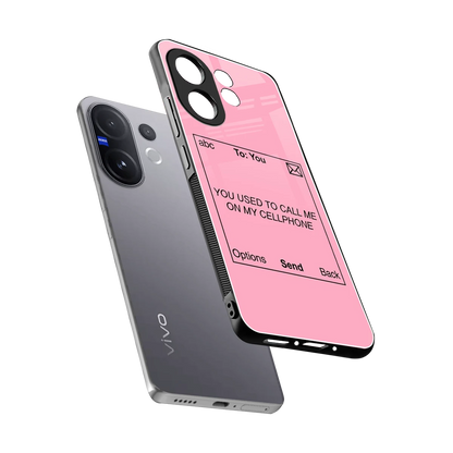 Lost Connection sleek vivo v60 cover with tempered glass back and TPU edges