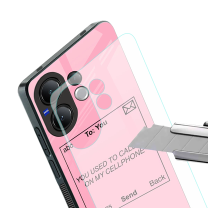 Lost Connection stylish phone case for vivo v60 | glossy glass and slim fit