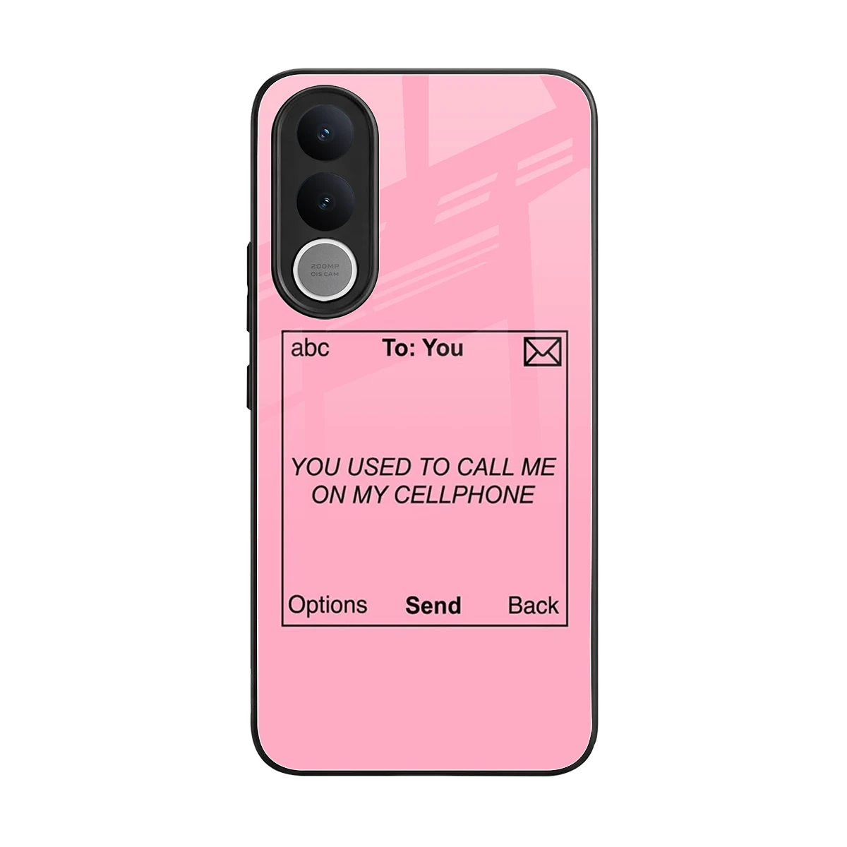 Lost Connection back phone cover | glass case for vivo v70 fe