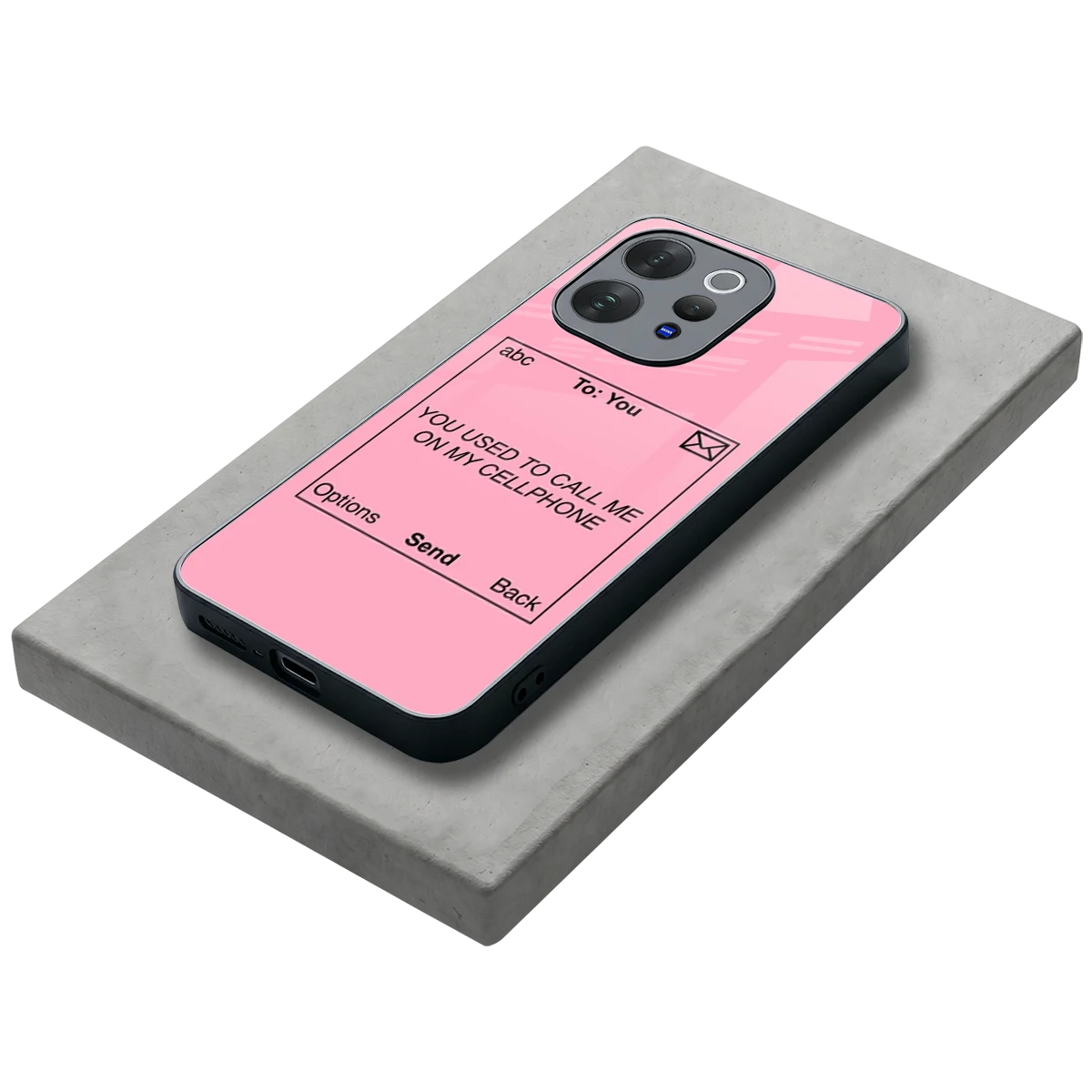 Lost Connection stylish phone case for vivo v70 | glossy glass and slim fit