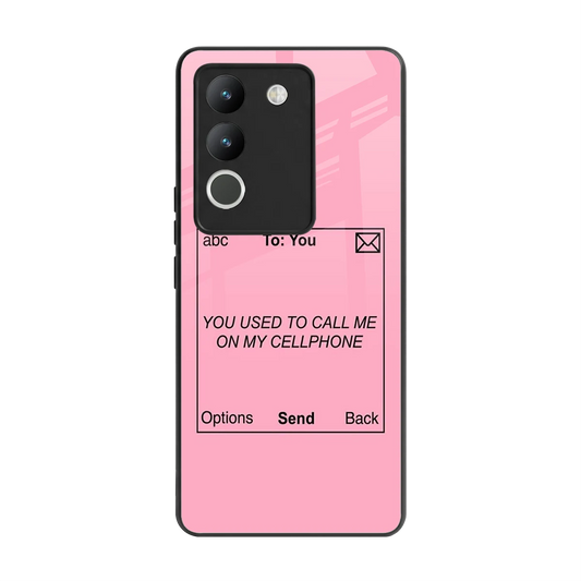 Lost Connection back phone cover | glass case for vivo y200 5g
