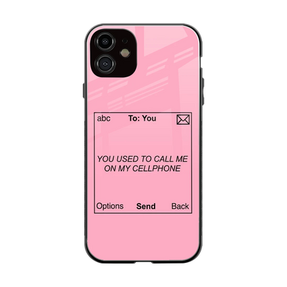 Lost Connection back phone cover | glass case for iphone 11