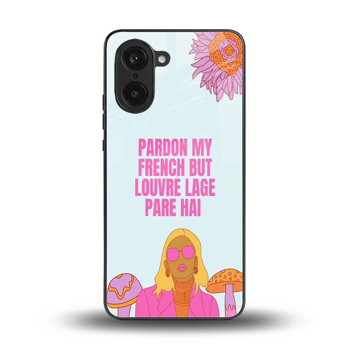 Louvre Lage Pade Hai back phone cover | glass case for oneplus nord ce5 5g