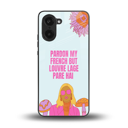 Louvre Lage Pade Hai back phone cover | glass case for oneplus nord ce5 5g