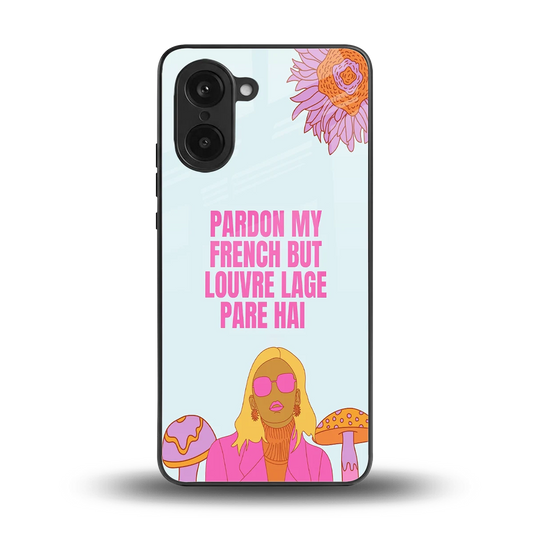 Louvre Lage Pade Hai back phone cover | glass case for oneplus nord ce5 5g