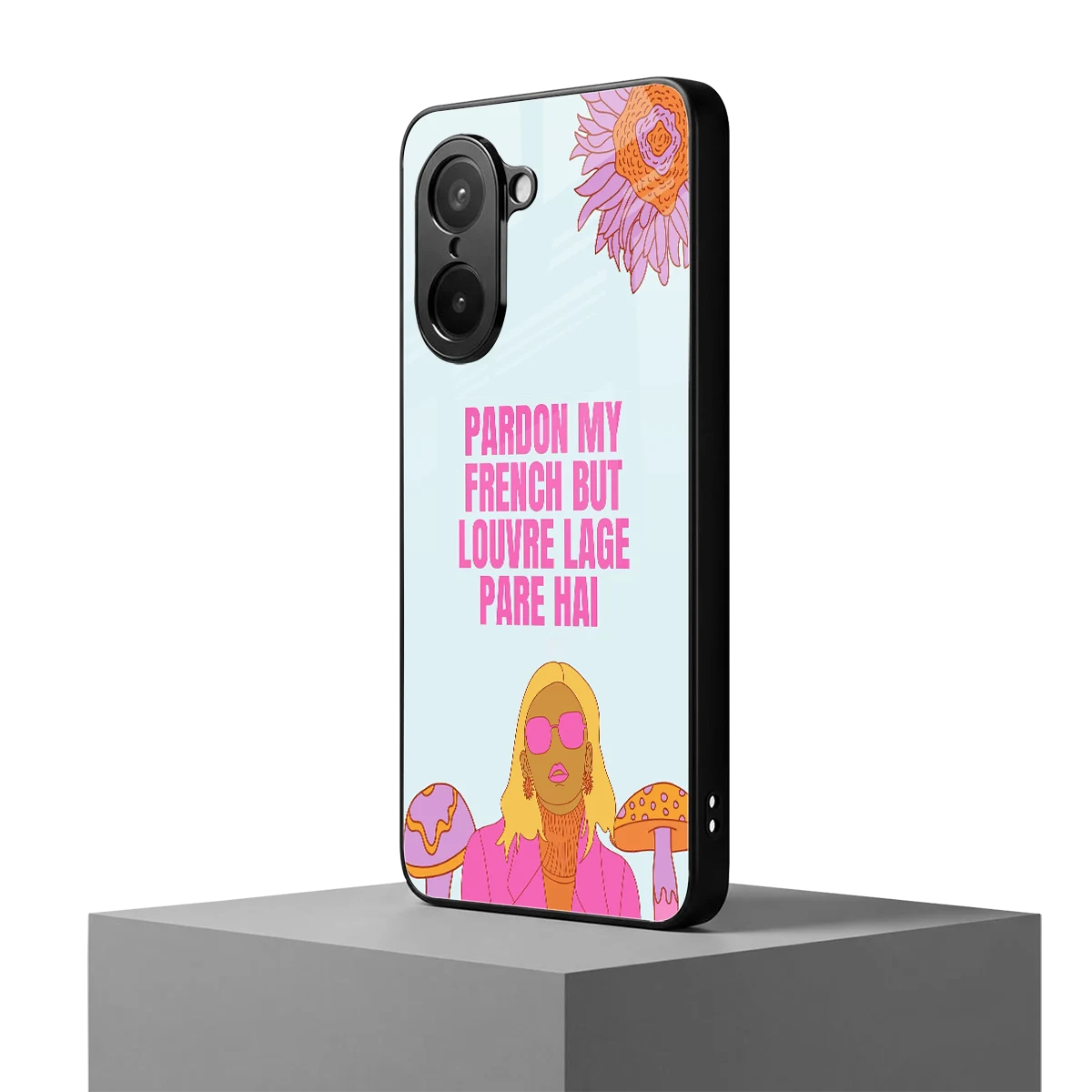 Louvre Lage Pade Hai oneplus nord ce5 5g mobile cover | shockproof glass phone case