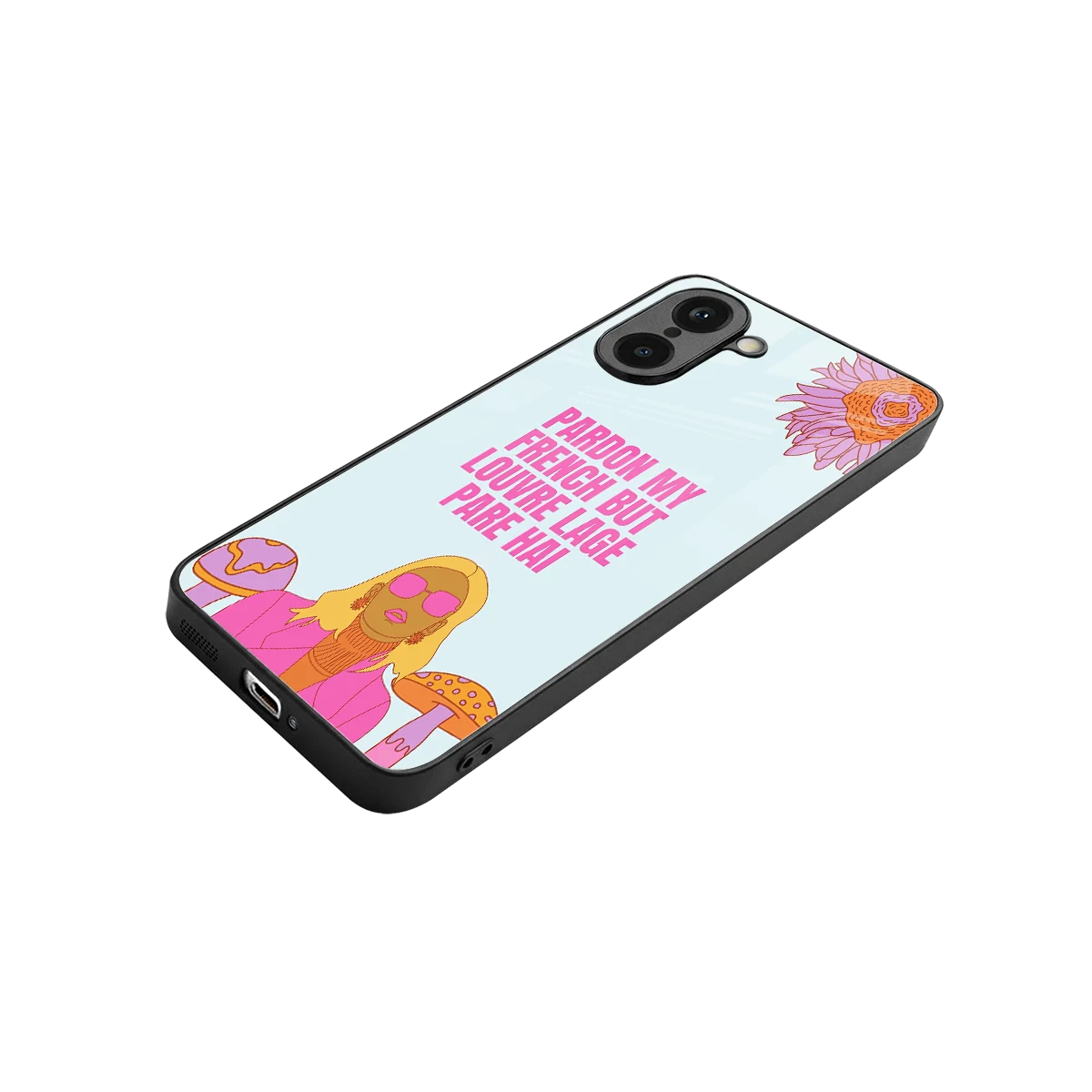 Louvre Lage Pade Hai stylish phone case for oneplus nord ce5 5g | glossy glass and slim fit