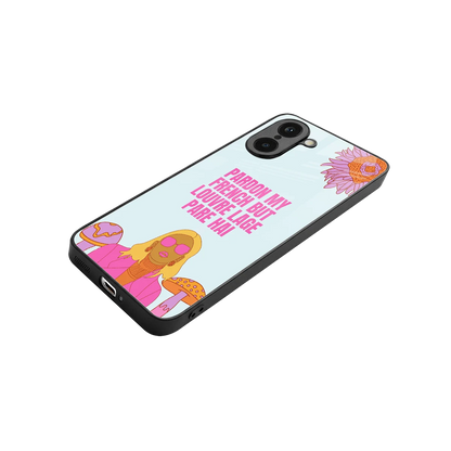 Louvre Lage Pade Hai stylish phone case for oneplus nord ce5 5g | glossy glass and slim fit