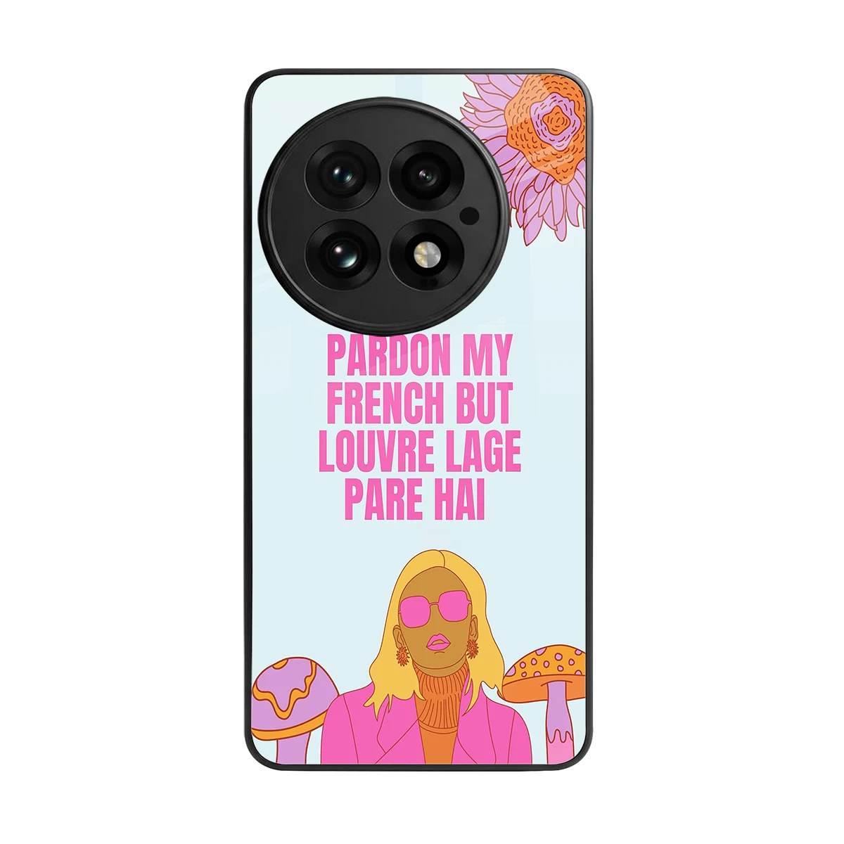 Louvre Lage Pade Hai back phone cover | glass case for oneplus 13