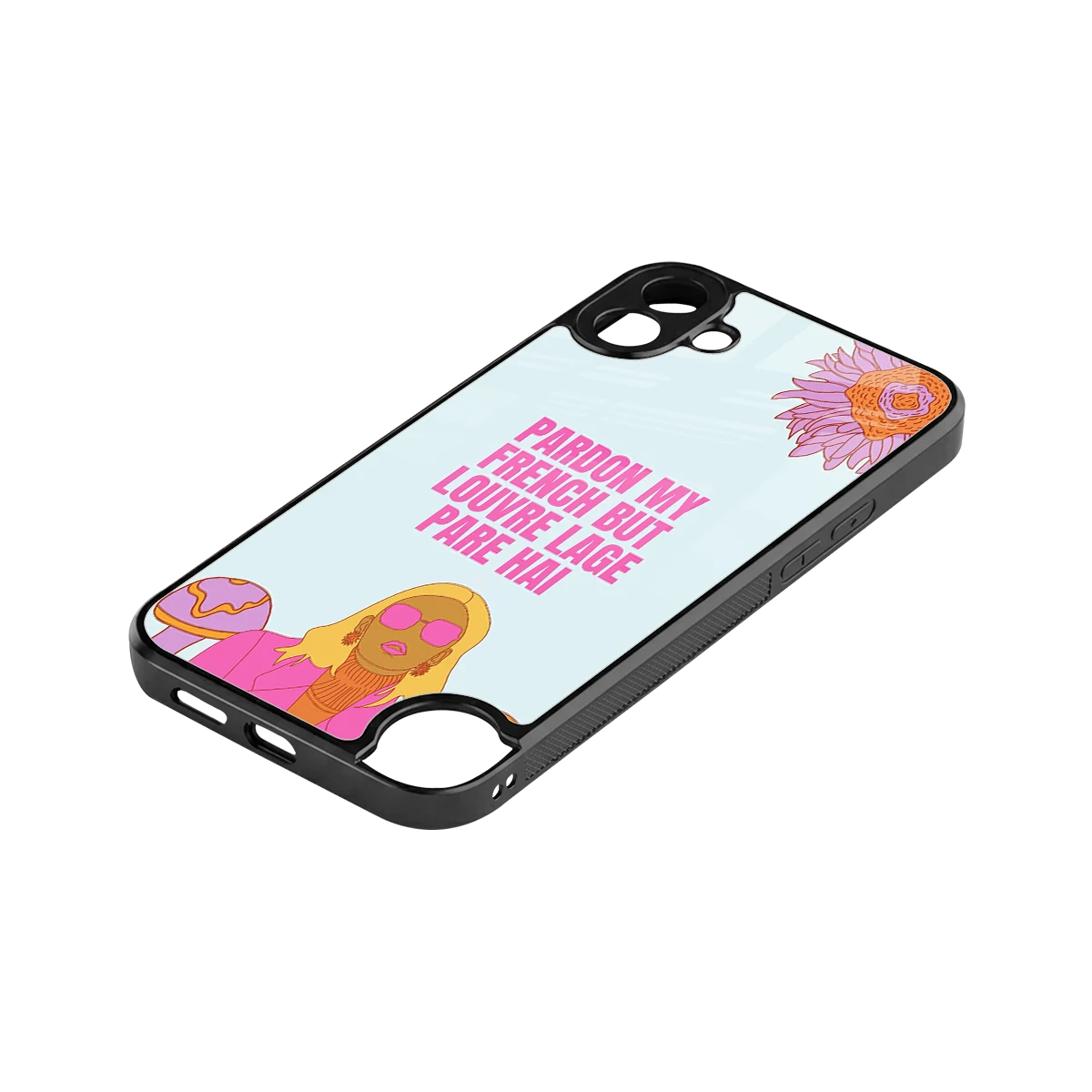 Louvre Lage Pade Hai stylish phone case for cmf nothing phone 1 | glossy glass and slim fit