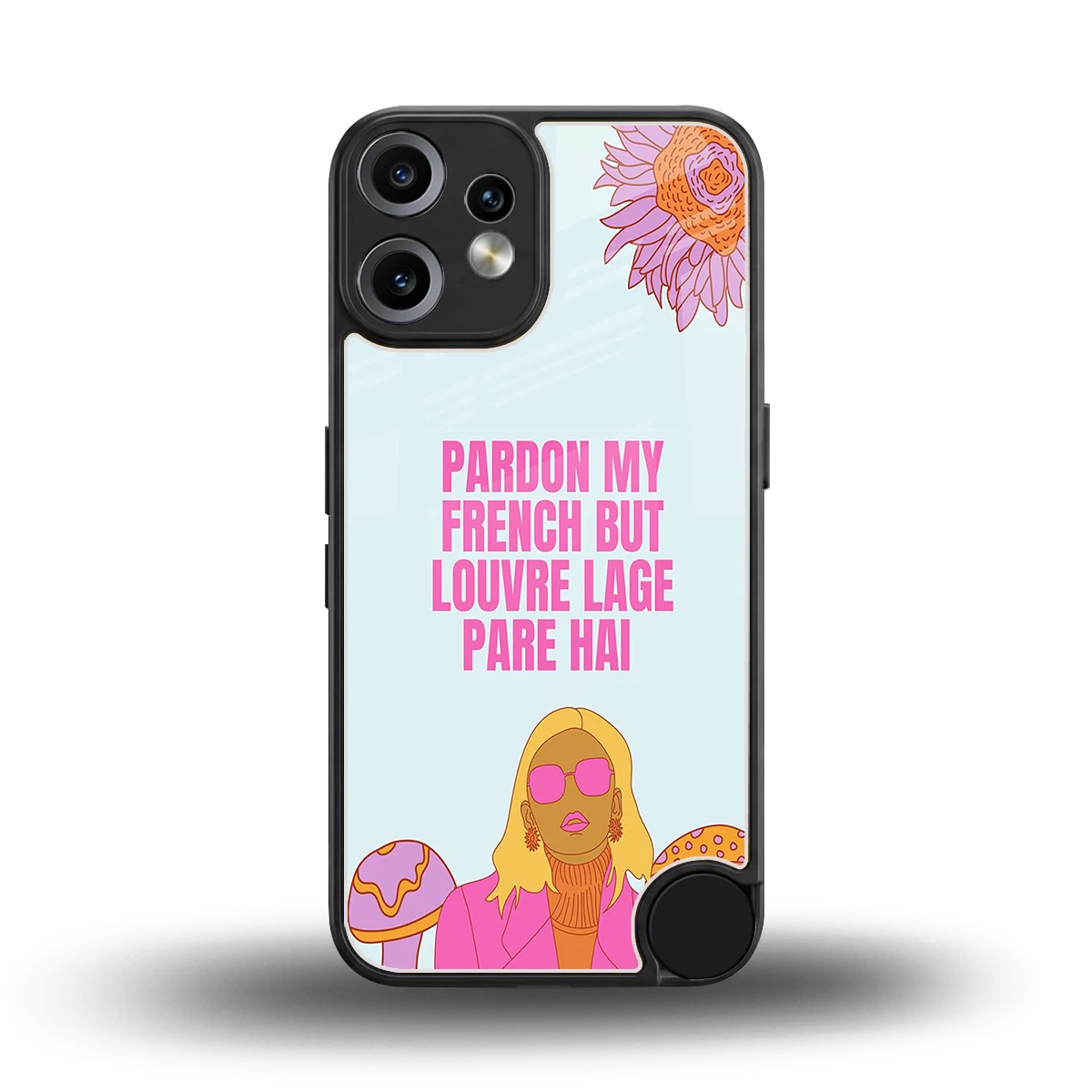 Louvre Lage Pade Hai back phone cover | glass case for cmf nothing phone 2 pro