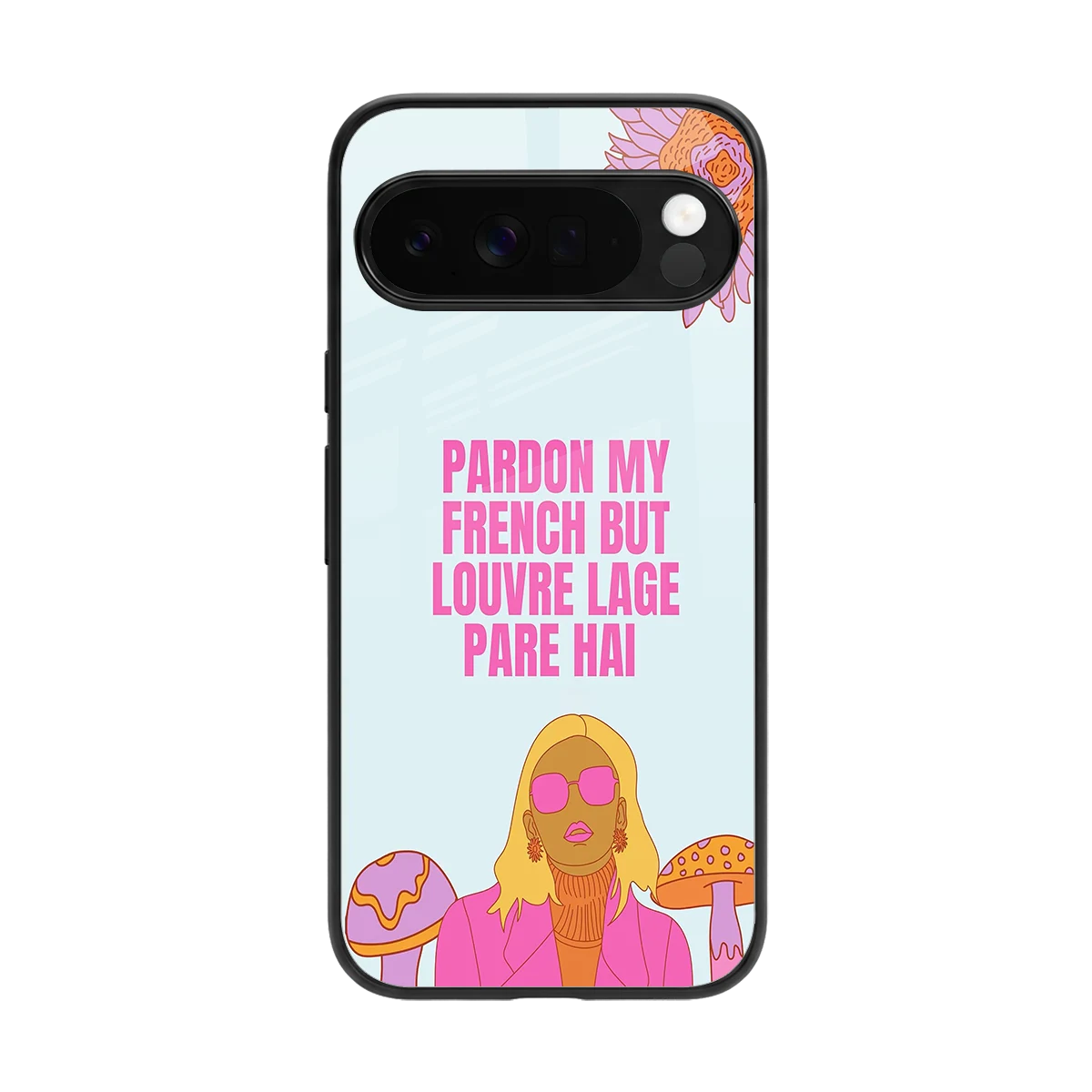 Louvre Lage Pade Hai back phone cover | glass case for google pixel 10 pro xl