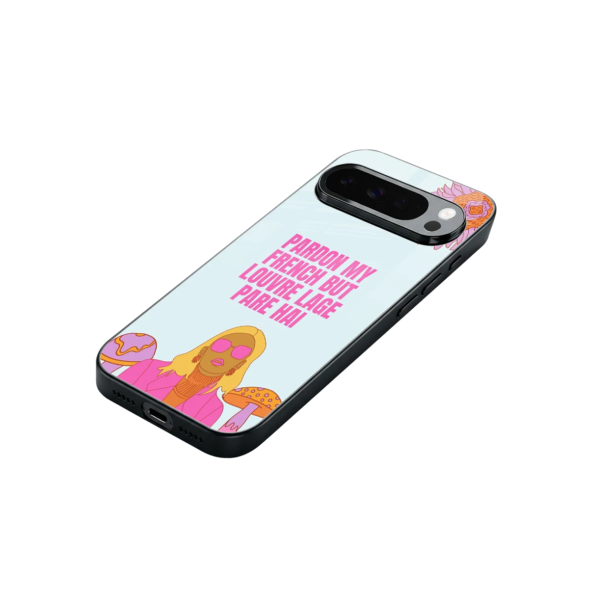 Louvre Lage Pade Hai stylish phone case for google pixel 10 pro xl | glossy glass and slim fit