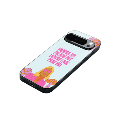 Louvre Lage Pade Hai stylish phone case for google pixel 10 pro xl | glossy glass and slim fit