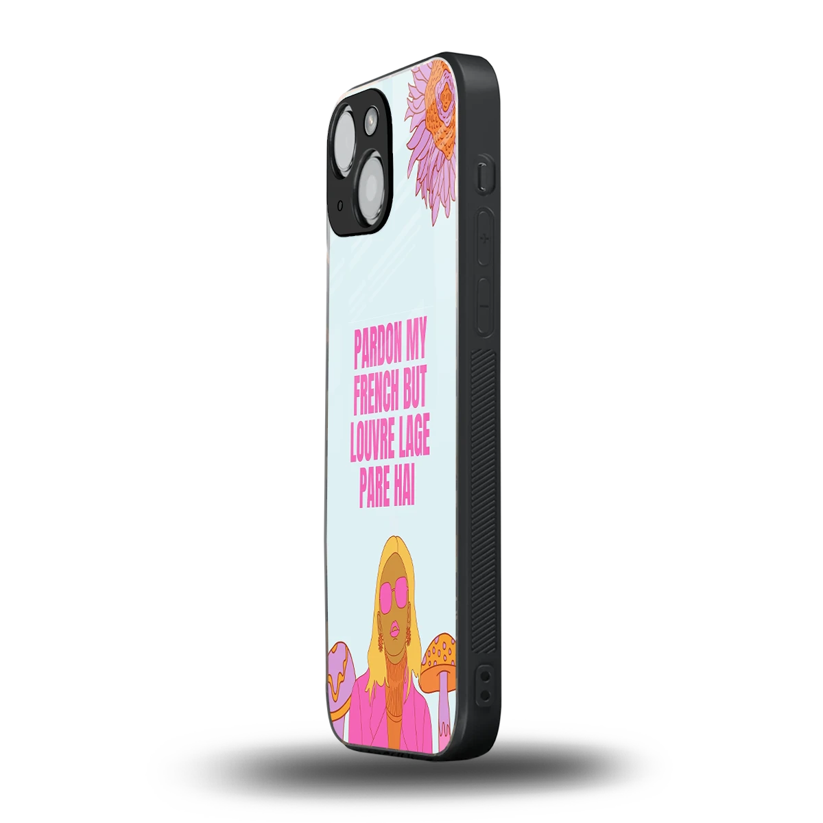 Louvre Lage Pade Hai iphone 12 mini mobile cover | shockproof glass phone case