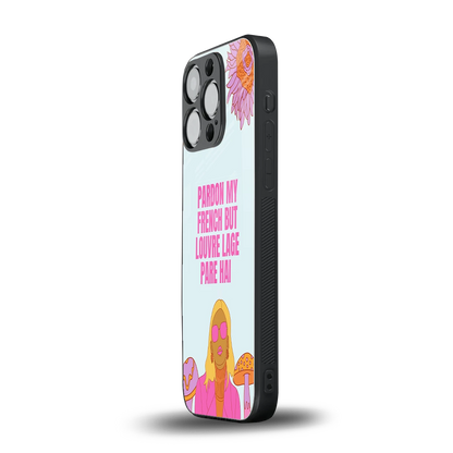 Louvre Lage Pade Hai iphone 13 pro mobile cover | shockproof glass phone case