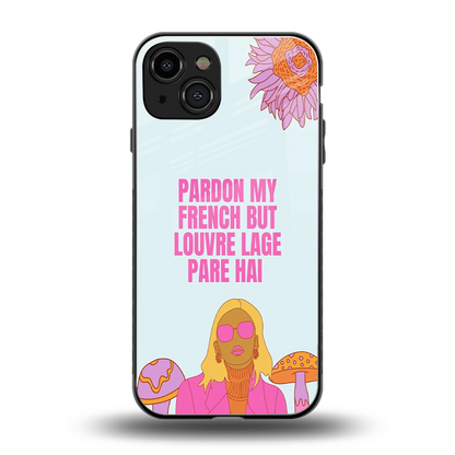 Louvre Lage Pade Hai back phone cover | glass case for iphone 15