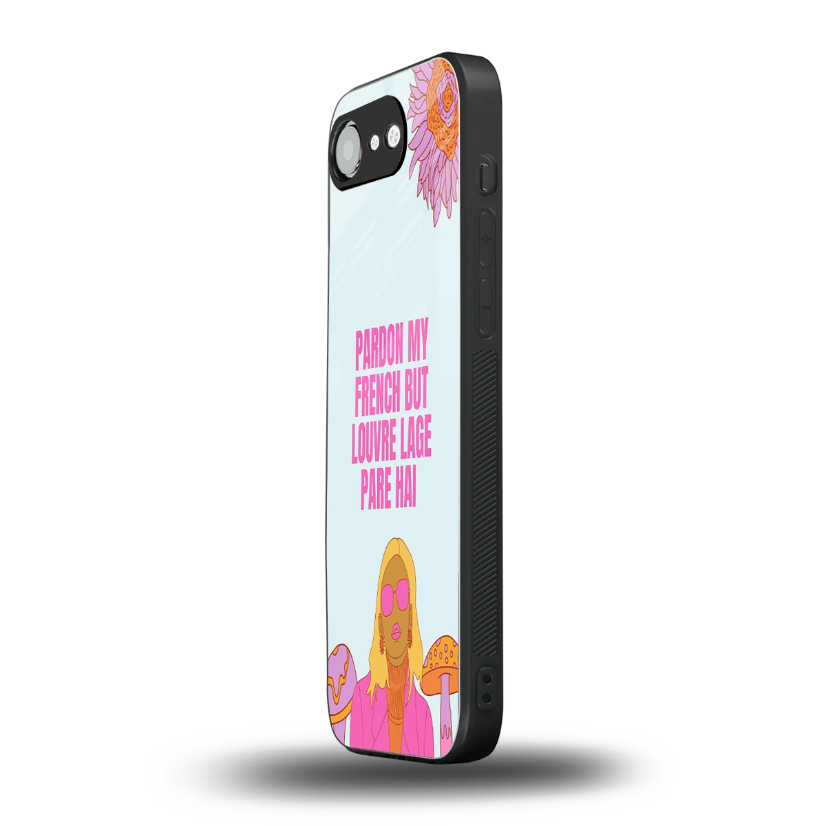 Louvre Lage Pade Hai iphone 17e mobile cover | shockproof glass phone case