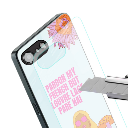 Louvre Lage Pade Hai stylish phone case for iphone 16e | glossy glass and slim fit