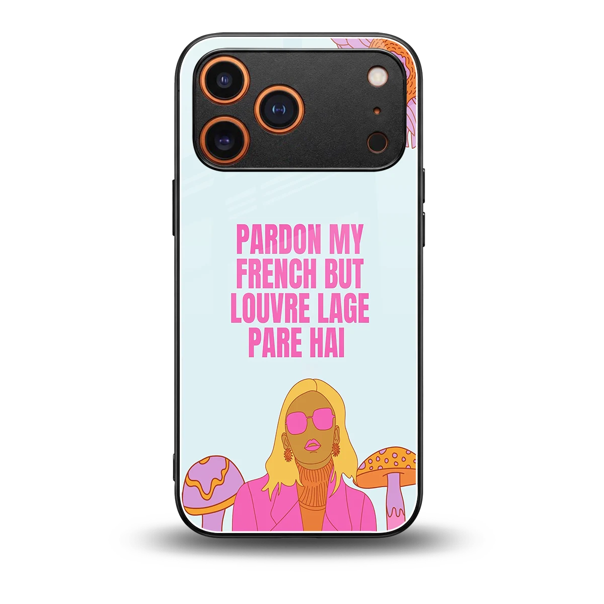 Louvre Lage Pade Hai back phone cover | glass case for iphone 17 pro