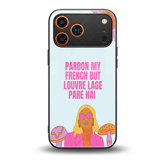 Louvre Lage Pade Hai back phone cover | glass case for iphone 17 pro max