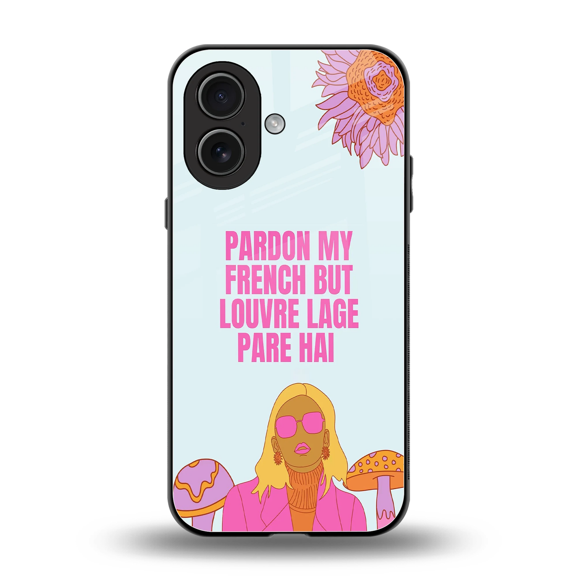 Louvre Lage Pade Hai back phone cover | glass case for iphone 17