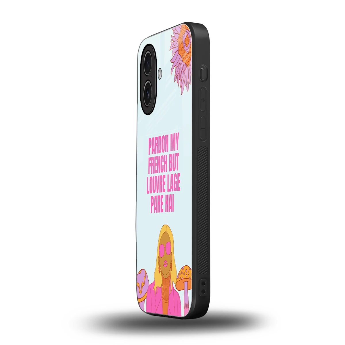 Louvre Lage Pade Hai iphone 17 mobile cover | shockproof glass phone case