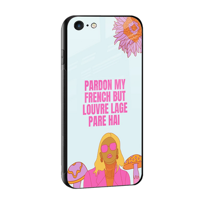 Louvre Lage Pade Hai sleek iphone 6s cover with tempered glass back and TPU edges
