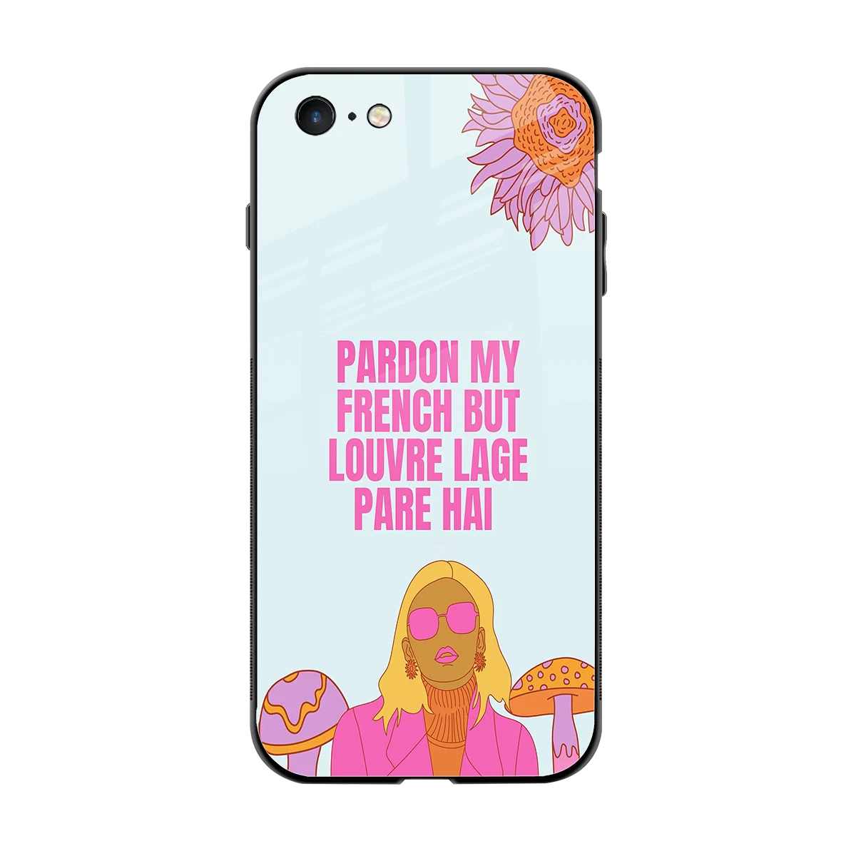 Louvre Lage Pade Hai back phone cover | glass case for iphone 6s plus
