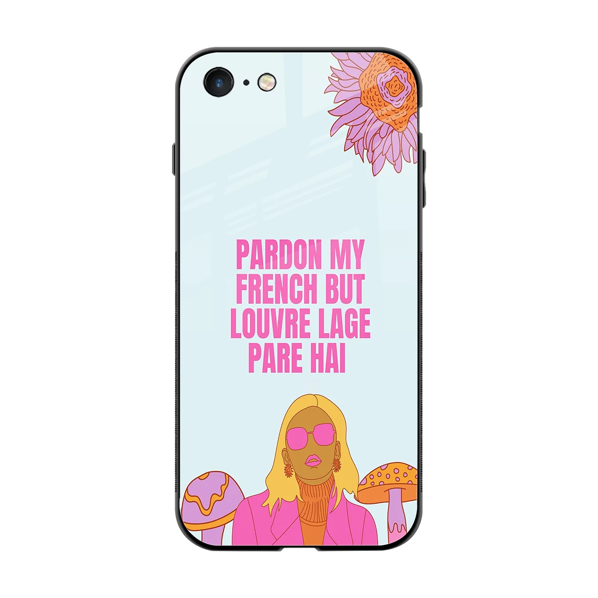 Louvre Lage Pade Hai back phone cover | glass case for iphone 7