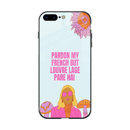 Louvre Lage Pade Hai back phone cover | glass case for iphone 8 plus