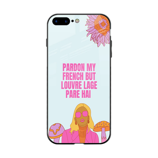 Louvre Lage Pade Hai back phone cover | glass case for iphone 8 plus