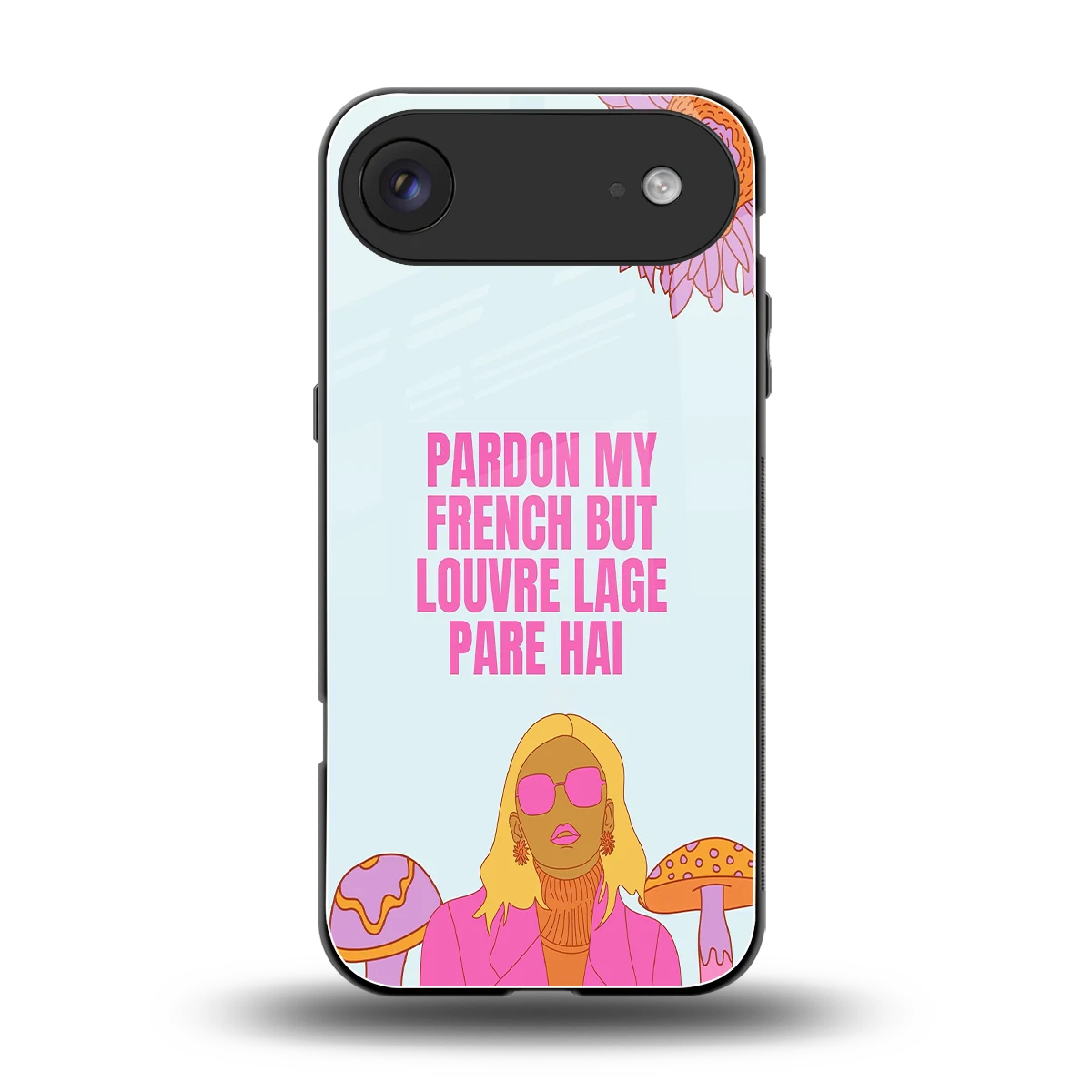 Louvre Lage Pade Hai back phone cover | glass case for iphone air