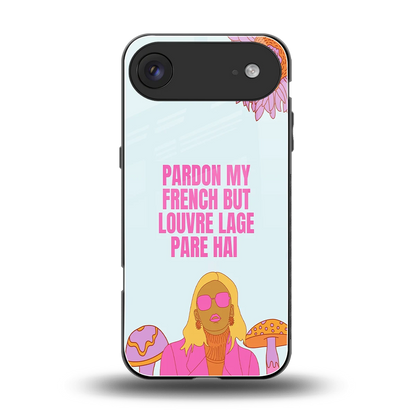 Louvre Lage Pade Hai back phone cover | glass case for iphone air