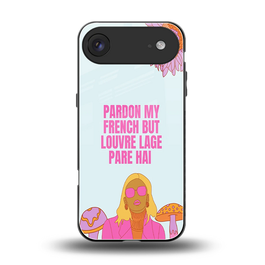 Louvre Lage Pade Hai back phone cover | glass case for iphone air