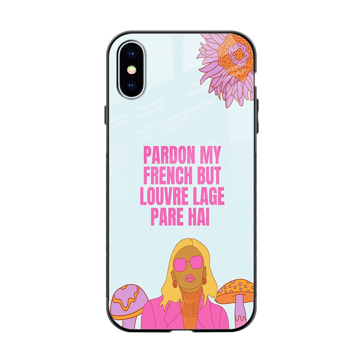 Louvre Lage Pade Hai back phone cover | glass case for iphone x