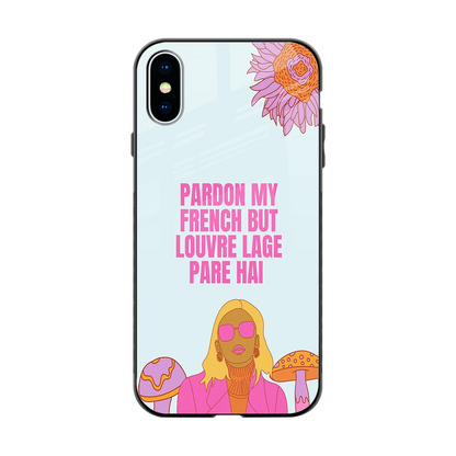 Louvre Lage Pade Hai back phone cover | glass case for iphone x