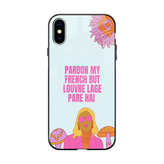 Louvre Lage Pade Hai back phone cover | glass case for iphone x