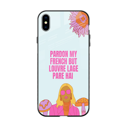 Louvre Lage Pade Hai back phone cover | glass case for iphone xs max