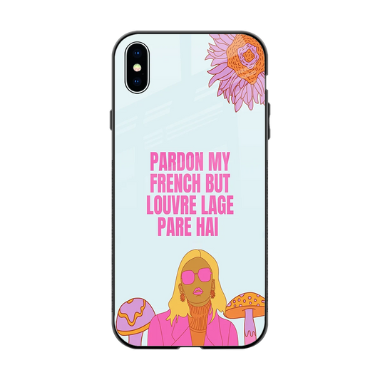 Louvre Lage Pade Hai back phone cover | glass case for iphone xs max