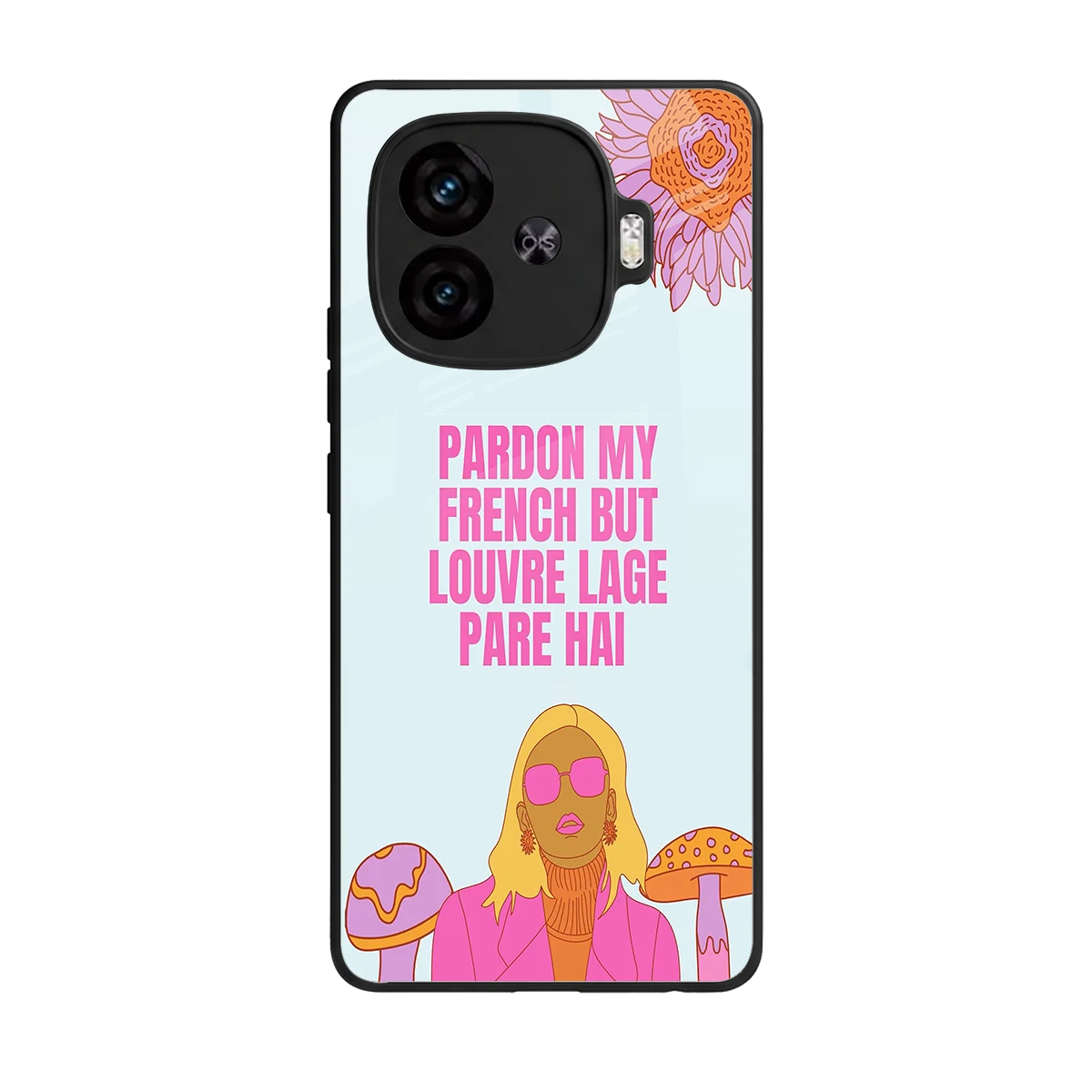 Louvre Lage Pade Hai back phone cover | glass case for iqoo neo 10r 5g
