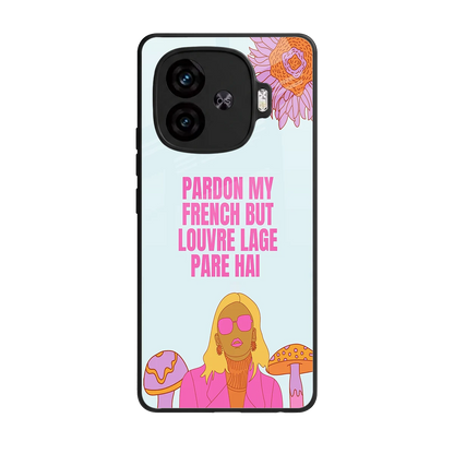 Louvre Lage Pade Hai back phone cover | glass case for iqoo neo 10r 5g